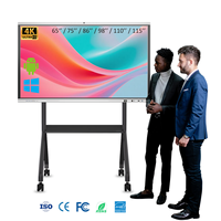 Tableau interactif intelligent pour l'enseignement scolaire, panneaux plats interactifs de 86 pouces, tableau tactile numérique intelligent avec assistance IA IFPD