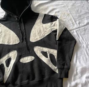 Men's <b>Trendy</b> Wholesale Printed Embossed <b>Hoodies</b> Unisex Custom Embossed Sweatshirt Loose 3d Embossed Hoodie - Product Image 4