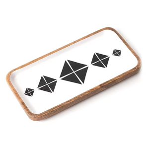 Plato para servir de madera de mango esmaltado hecho a mano, accesorios de cocina personalizados, plato para servir para el hogar y el restaurante - Product Image 2