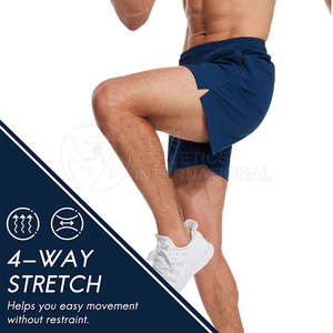 Gran oferta, pantalones cortos atléticos ligeros hechos de algodón para hombre, pantalones cortos atléticos transpirables de ajuste holgado, pantalones cortos atléticos más vendidos para hombre - Product Image 5