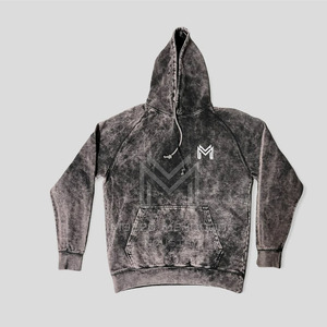 เสื้อฮู้ดซักด้วยกรดขนาดพลัสไซส์ทันสมัยสีพื้นปกมีฮู้ดย้อมสีล้วนสำหรับใส่ในฤดูหนาว - Product Image 1