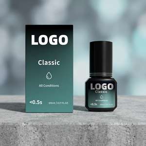 Colle liquide coréenne HQ végane et sans cruauté pour extensions de cils, séchage rapide, sans hydroquinone, résistante à l'eau et à l'huile, toutes conditions - Product Image 1