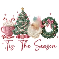 Autocollants thermocollants en plastisol lavables tendance et girly, motif Père Noël en faux fil Ho Ho Ho, les plus vendus