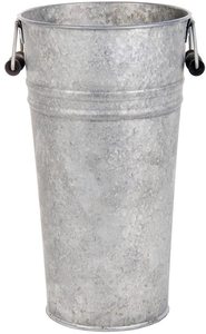 Florero antiguo galvanizado para jardín, florero alto de Metal francés, decorativo rústico - Product Image 2