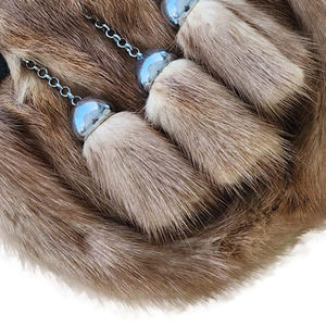 Vestido de piel de conejo de colores sólidos hecho a medida de alta calidad 100% Sporran con bolsas Sporran Producto de alta calidad hecho - Product Image 5