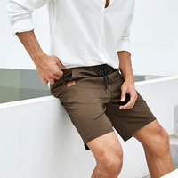Shorts pour hommes en tricot de coton de nouveau style avec shorts amples multi-poches à lacets pour hommes