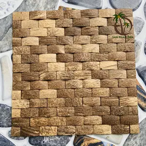 코코 에코 브랜드 도매 좋은 가격 신제품-벽 패널 타일 코코넛 쉘 모자이크 벽