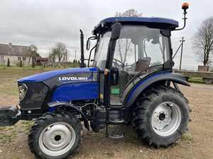 Chargeur de tracteur Lovol M504R d'occasion avec direction à glissement et chargeur frontal, puissance de 37 kW, garantie de 2 ans - Product Image 4