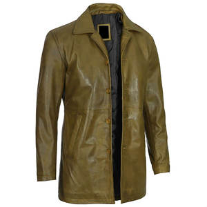 Nueva moda abrigos de cuero de diseño personalizado para hombres de alta fabricación cómodos superventas Venta caliente precio bajo abrigos de cuero para hombres - Product Image 2