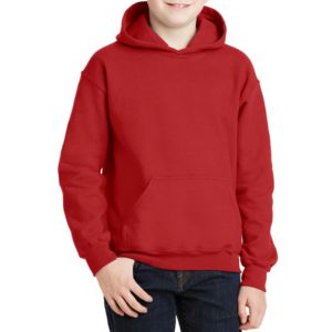 Sudadera de lana roja para hombre y mujer, Sudadera larga de invierno con capucha y estampado bordado con características transpirables de talla grande - Product Image 1