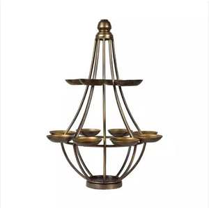 New Hot <b>Sale</b> Gold Candlestick Holder Iron Material Home <b>Decoration</b> <b>Christmas</b> Lighting - Product Image 1