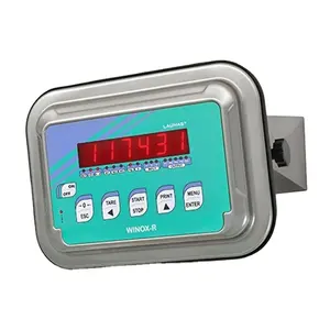 100% Stainless Steel RED LED Semi Alphanumeric Display WINOX-R IP68 Weight Indicator for Bulk Purchasers