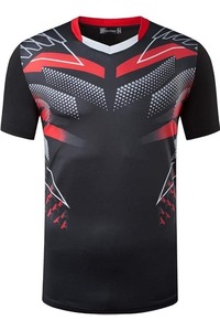 Respirant GYM Wear Stretch à manches courtes T-shirts pour hommes de haute qualité 95 coton 5 Spandex Gym T-shirt personnalisé Compression t-shirts - Product Image 4