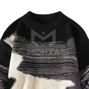 Pulls en coton/laine respirants pour hommes fabriqués au Pakistan, style pull-over, vente directe d'usine, haute qualité - Product Image 6