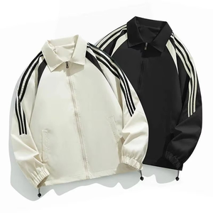 Winter Casual Varsity Jacket Crew Neck Woolen <b>Fabric</b> Breathable Quick Dry Eco-Friendly Outdoor Windproof Front Logo - Product Image 1