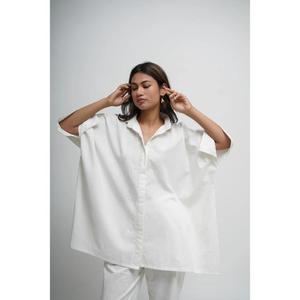 Women Floral Print 100% Cotton Co Ord Set Oversized Shirt <b>Top</b> Straight Pants Casual Loose Fit Streetwear Summer Wear - Product Image 3