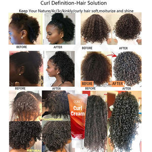 Luxfume 250ML Logo Personnalisé Noix de Coco <span class=keywords><strong>pour</strong></span> Bounce Curl Crème Coiffante Bio Bouclés Rehausseur Forte Tenue Vegan Lissant Aux Herbes - Product Image 5