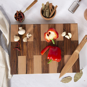 Tabla de cortar de madera maciza al por mayor |   Madera Natural Mixta, 1.5 cm de Grosor - Product Image 1