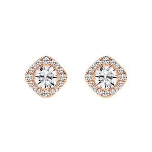 Pendientes de oro rosa a granel de alta demanda con diamantes cultivados en laboratorio-Colección de joyería fina sostenible y lujosa - Product Image 6