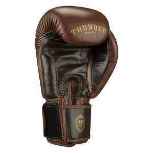 Guantes de Boxeo Personalizados para Niños, Color Marrón/Beige, 12 oz, Piel de Vacuno, Cierre de Cordones, Logotipo Personalizado, Equipo de MMA - Product Image 6