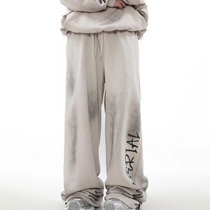 กางเกงวอร์มเอวสูงกันน้ำสำหรับผู้ชายกางเกงวอร์มสีเรียบป้องกันริ้วรอยสำหรับกลางแจ้งแนวยุทธวิธีแบบลำลอง - Product Image 5