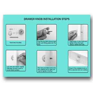 Handmade Bán Buôn Gốm Knobs Kinh Dị Khuôn Mặt In Vòng Tủ Núm Cửa Xử Lý Phần Cứng Nhà Sản Xuất Ngăn Kéo Kéo Số Lượng Lớn Rất Nhiều - Product Image 6