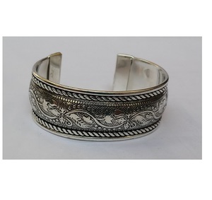 Bracelet manchette élégant en cuivre massif 100% Bracelets de mode élégants pour hommes et femmes Accessoire de bijoux de mode - Product Image 5