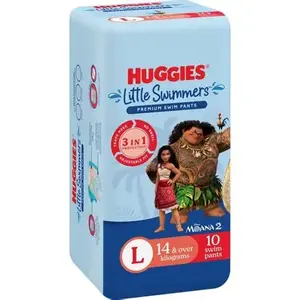 Ventes en gros de couches-culottes de bain jetables Huggies Little Swimmers pour bébés, protection imperméable pour la piscine et la plage - Product Image 1
