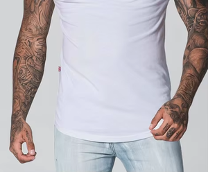 เสื้อยืดแขนสั้นลำลองฤดูร้อนแบบสั่งทำได้ หลายสี ขนาดใหญ่พิเศษ 300 กรัม ผลิตจากผ้าฝ้ายออร์แกนิค 100% ขายส่งแบบดรอปชิปปิ้ง - Product Image 4