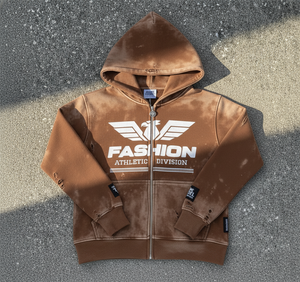 Sweat à capuche à fermeture éclair surdimensionné pour hommes, sérigraphié en détresse, poids lourd de 500 g/m² 100% coton, vente en gros sur mesure pour l'hiver - Product Image 6