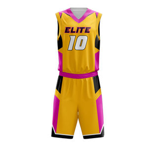 Camiseta de baloncesto personalizada de calidad superior para hombre, uniforme de manga corta, malla transpirable, de talla grande, conjuntos de sublimación estampados de verano - Product Image 4