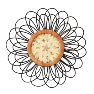 ตัวเลือกที่ดีที่สุดดอกไม้แบบแอบสแตรกหวายตกแต่งผนังที่สะดุดตาแม่ไข่มุกแบบเรียบง่ายงานฝีมือของช่างฝีมือชาวเวียดนาม - Product Image 5