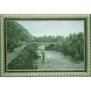 Pintura única sobre lienzo, arte de pared, pintura al óleo española, lista para colgar, para decoración de pared del hogar, 50 x 70, Abcp-82 - Product Image 1
