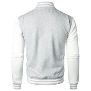 OEM Custom Cotton Men's <b>Baseball</b> <b>Jacket</b> Embroidered College Letterman <b>Bomber</b> Plus Size Winter <b>Jacket</b> with Front Logo - Product Image 1