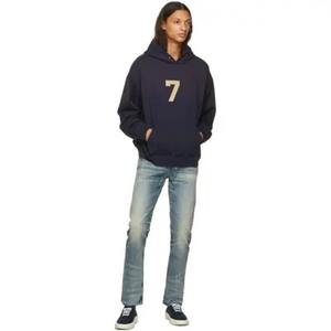 Sudadera con capucha lavada con ácido de algodón 100% de alta calidad High Street Series-Old Sweater Stone Washed Vintage Style Plain Dyed para el invierno - Product Image 3