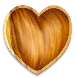 <b>Wooden</b> <b>Heart</b> Shaped Salad Bowl Natural <b>Wooden</b> Acacia Mango - Product Image 6