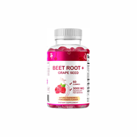 Pure & Fruit Extract Betterave Gummies | Complément alimentaire | Fabriqué avec de la vitamine B6, B12, pépins de raisin, grenade