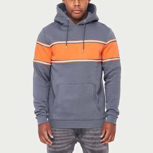 Meilleure vente 100% coton rayé conception hommes sweats à capuche Logo personnalisé pull à manches longues respirant hiver hommes sweats à capuche bases - Product Image 1