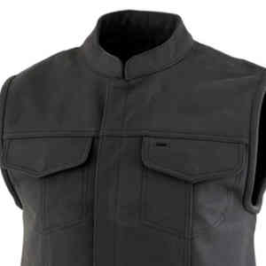 2025 personnalisé de haute qualité en cuir véritable motard moto gilet épais en cuir personnalisé moto gilet Auto course porter - Product Image 5