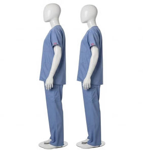 Vêtements médicaux d'hôpital en tissu polyester-coton avec fonction de détection d'aiguilles, vêtements de travail cliniques professionnels, vente en gros - Product Image 2