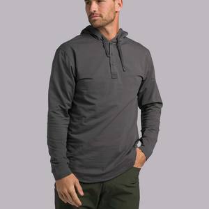 Gros gris ourlet coupé personnalisé hommes grand pull d'entraînement sweats à capuche et sweats à capuche - Product Image 1