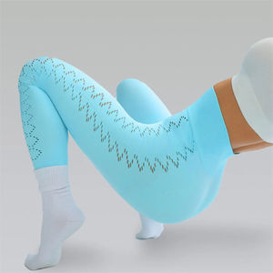 Pantalon de Yoga en maille Sexy pour femmes taille haute Spandex/Nylon Fitness façonnage pantalon d'entraînement respirant XL taille élastique Logo ODM approvisionnement - Product Image 5