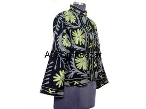 เสื้อแจ็คเก็ตผ้าฝ้ายสำหรับผู้หญิง ลายปักซูซานี ลายดอกไม้ ผ้าดั๊ก พร้อมเสื้อคลุมแบบอินเดีย ของขวัญสำหรับเธอ - Product Image 4