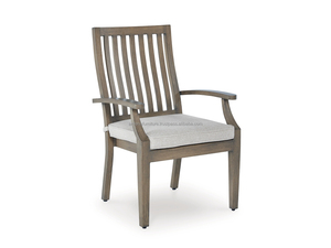 Ensemble de table à manger en bois moderne et robuste ARDENA avec chaises de jardin confortables pour une utilisation en extérieur dans une ferme, un hôpital et une villa - Product Image 4