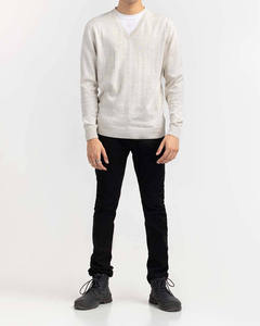 Pull-over uni personnalisé de haute qualité à coupe ajustée avec demi-fermeture éclair chandails pour hommes de grande taille, décontractés, tricotés, respirants et légers - Product Image 3