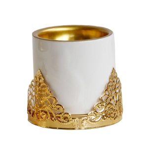 Thème frais en aluminium laiton fini porte-bâton d'encens classique brûleur d'encens doré brûleur en métal de forme incurvée en métal - Product Image 1