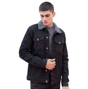 Nuevas Chaquetas Vaqueras sin Cuello Ajustadas al Cuerpo, Venta al Por Mayor, Diseño Personalizado, Reversibles, Resistentes al Viento y Transpirables para Hombre - Product Image 3