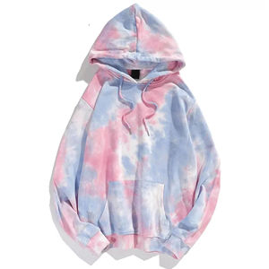 Meilleur design de haute qualité Tie Dye Sweats à capuche unisexes séchage rapide respirant tie die Pulls à capuche taille de couleur personnalisée Tie dye Hoodie - Product Image 4