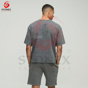 Camiseta de gran tamaño para hombre, camisetas personalizadas con estampado personalizado, fabricante de camisetas Boxy Fit de algodón 100% de lujo - Product Image 5