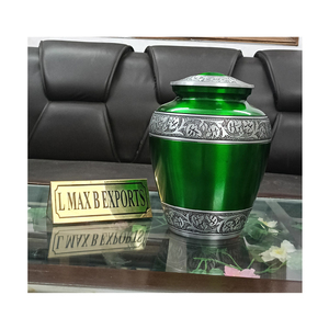 Gama exclusiva de urnas funerarias de metal multicolor de la mejor calidad/urnas de aluminio para cenizas humanas a la venta - Product Image 1